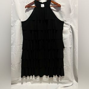 (125) Black sleeveless dress PLUS SIZE